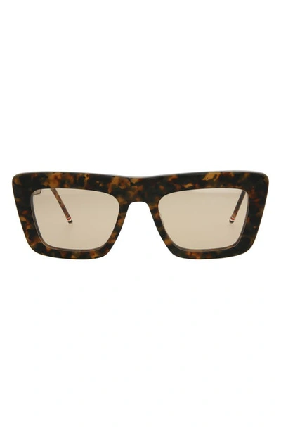 Thom Browne 52mm Square Sunglasses In Tortoise