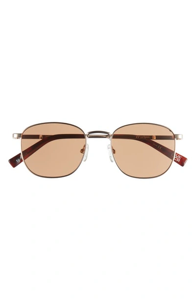 Le Specs Neptune Deux 52mm Square Sunglasses In Gold