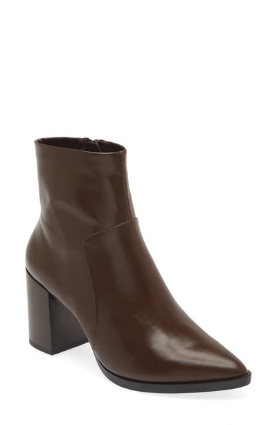 Jeffrey Campbell Duncann Pointed Toe Bootie In Brown