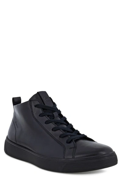 Ecco Street Tray Gore-tex® Waterproof Sneaker In Black