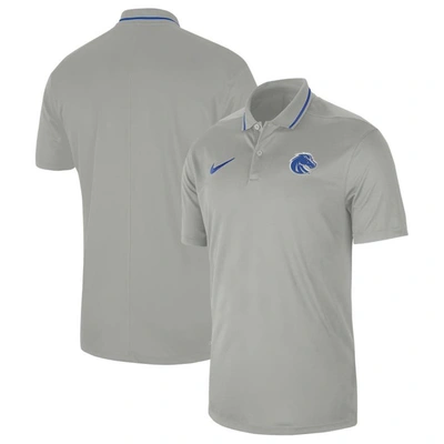 Nike Grey Boise State Broncos 2023 Sideline Coaches Performance Polo