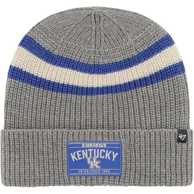 47 ' Charcoal Kentucky Wildcats Penobscot Cuffed Knit Hat In Gray