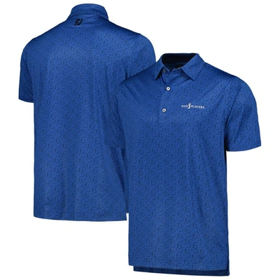 Footjoy Navy The Players Allover Print Polo
