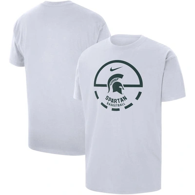 Nike White Michigan State Spartans Free Throw Basketball T-shirt