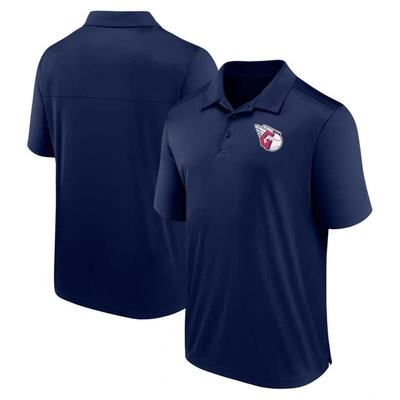 Fanatics Branded Navy Cleveland Guardians Logo Polo