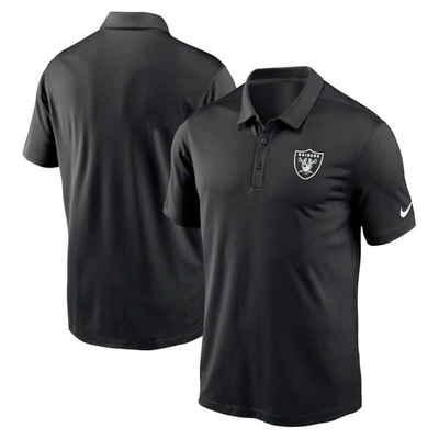 Nike Black Las Vegas Raiders Franchise Team Logo Performance Polo