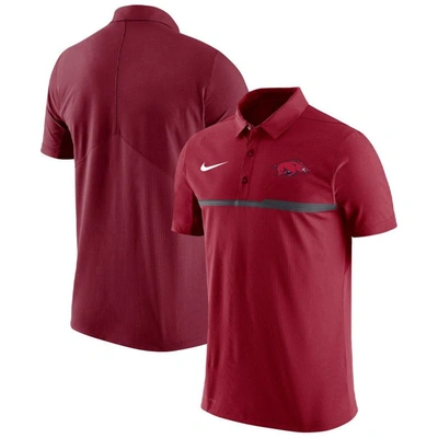 Nike Cardinal Arkansas Razorbacks Coaches Performance Polo