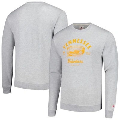 League Collegiate Wear Heather Gray Tennessee Volunteers Stadium Essential Pullover Sweatshirt