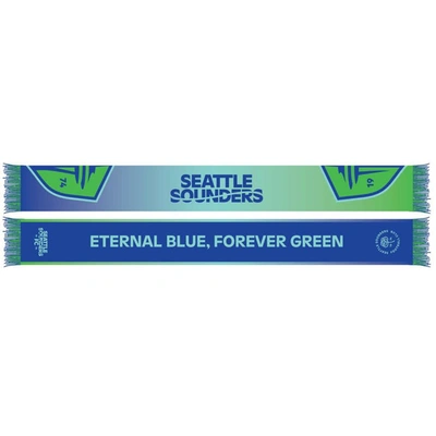 Ruffneck Scarves Men's And Women's Seattle Sounders Fc Eternal Blue, Forever Green Scarf In Blue,forever Green