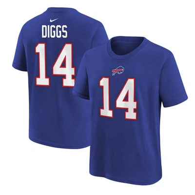Nike Kids' Preschool  Stefon Diggs Royal Buffalo Bills Player Name & Number T-shirt