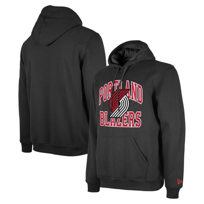 New Era Men's And Women's  Black Portland Trail Blazers 2023/24 Season Tip-off Edition Pullover Hoodi