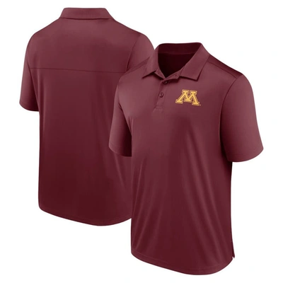 Fanatics Branded Maroon Minnesota Golden Gophers Left Side Block Polo