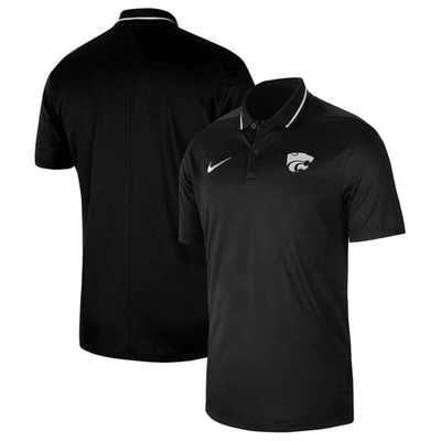 Nike Black Kansas State Wildcats 2023 Sideline Coaches Performance Polo