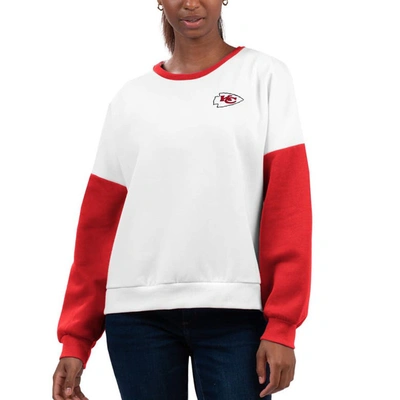G-iii 4her By Carl Banks White Kansas City Chiefs A-game Pullover Sweatshirt