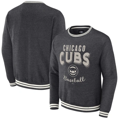 Darius Rucker Collection By Fanatics Heather Charcoal Chicago Cubs Vintage Pullover Sweatshirt