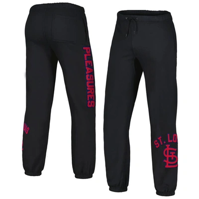 Pleasures Black St. Louis Cardinals Opening Day Sweatpants