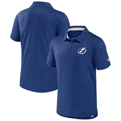 Fanatics Branded  Blue Tampa Bay Lightning Authentic Pro Jacquard Polo