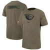 Nike Olive Oregon State Beavers Military Pack T-shirt In Brown