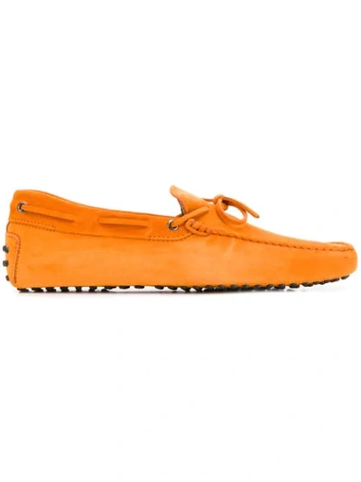 Tod's City Gommino Suede Driving Shoes In Orange | ModeSens