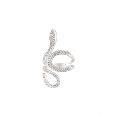 Lovisa Diamante Swirl Snake Ring In Multi