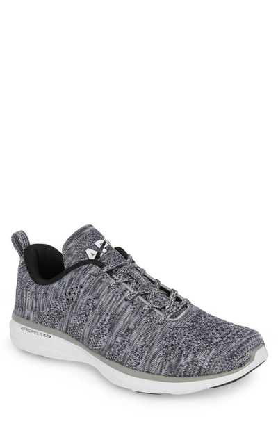 Apl Athletic Propulsion Labs Techloom Pro Knit Running Shoe In Heather Gray