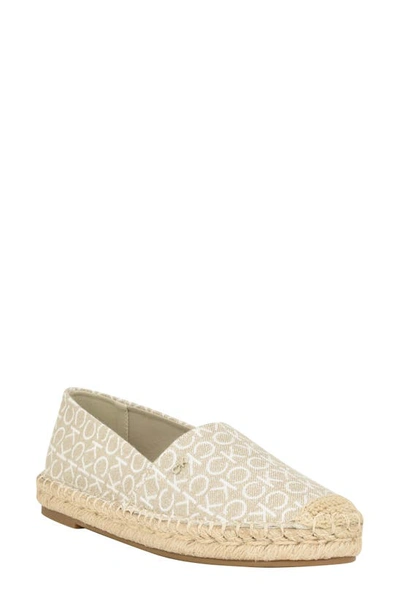 Calvin Klein Popular Logo Espadrille In Taupe