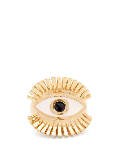 Chloé Eye-motif Ring In Metallic
