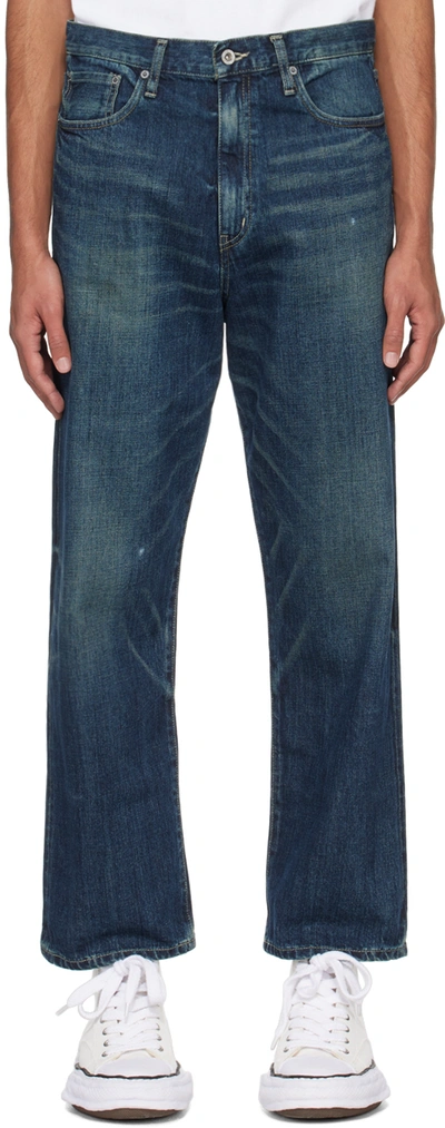 Neighborhood Slim-fit Straight-leg Jeans In Indigo