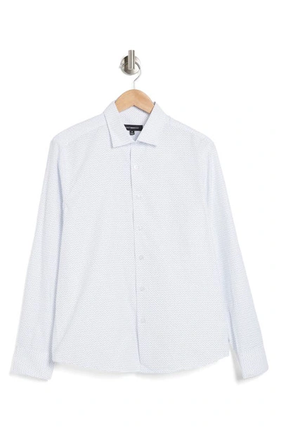 Westzeroone Cane Print Dress Shirt In White
