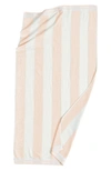 Woven & Weft Pastel Cabana Cotton Beach Towel In Light Blush