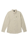 Volcom Orion Cotton Oxford Button-down Shirt In Green