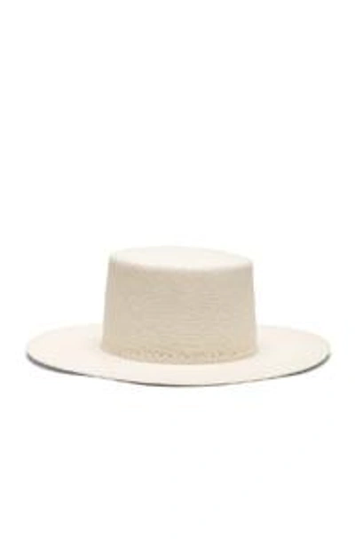 Janessa Leone Camie Hat In White