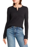 Faherty Legend Après Waffle Henley In Black