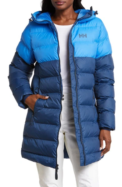 Helly Hansen Active Puffy Water Resistant Insulated Parka In Ocean
