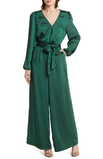 Nordstrom Matching Family Moments Long Sleeve Jumpsuit In Green Pinecone