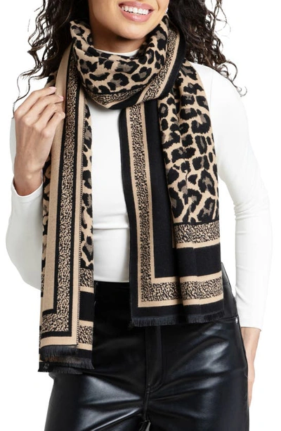 Saachi Reversible Scarf In Black