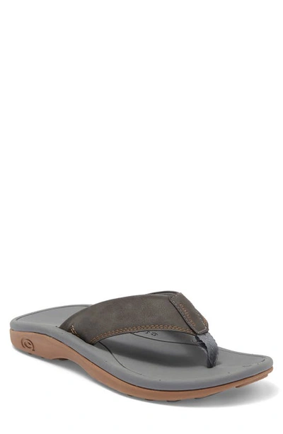 Cobian Riverside Flip Flop In Charcoal