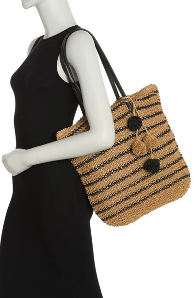 Btb Los Angeles Lucy Tote In Sand/ Black