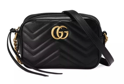 Gucci Black Leather Crossbody Women's Bag