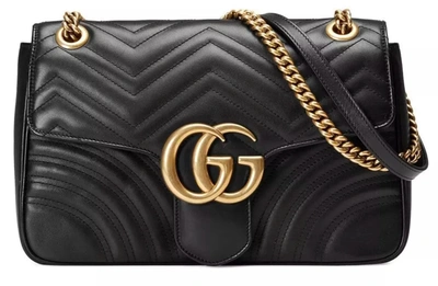 Gucci Black Leather Women's Handbag