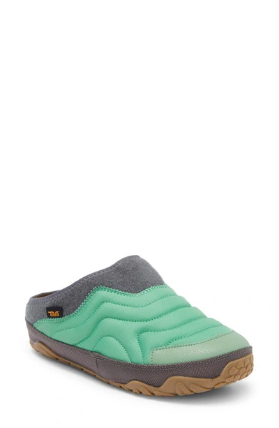 Teva Reember Terrain Quilted Mule In Jadesheen