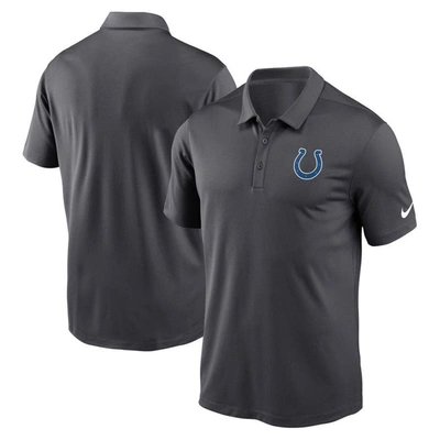 Nike Anthracite Indianapolis Colts Franchise Team Logo Performance Polo
