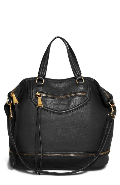 Aimee Kestenberg Worth It Expandable Leather Tote In Black