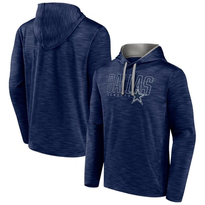 Fanatics Branded Heather Navy Dallas Cowboys Hook And Ladder Pullover Hoodie