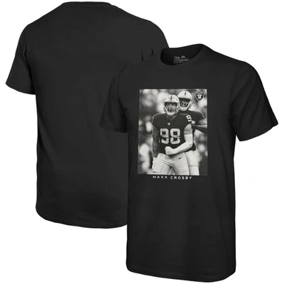 Majestic Threads Maxx Crosby Black Las Vegas Raiders Oversized Player Image T-shirt