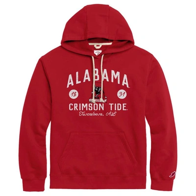 League Collegiate Wear Crimson Alabama Crimson Tide Bendy Arch Essential Pullover Hoodie