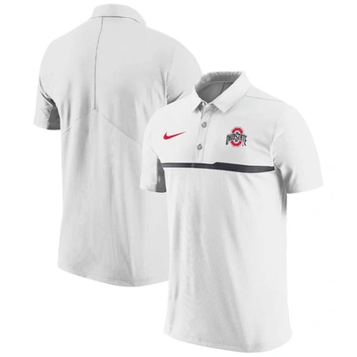 Nike White Ohio State Buckeyes Coaches Performance Polo