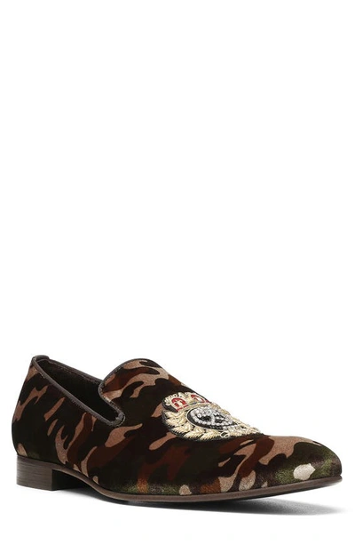 Donald Pliner Spencer Bead Loafer In Forest Camo