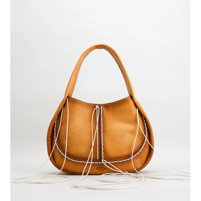 Tod's Shirt Hobo Bag Small In Brown
