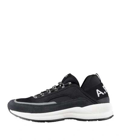 Apc Run Around Sneakers In Black